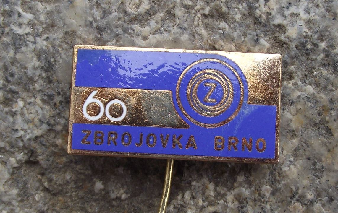 1978 CZ Czechoslovak Weapons Jan Sverma Gun Factory 60th Anniversary Pin Badge - Badgecrazy