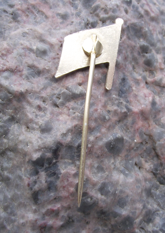 Antique Swedish National Day Flag of Sweden Yellow Scandinavian Cross Pin Badge - Badgecrazy