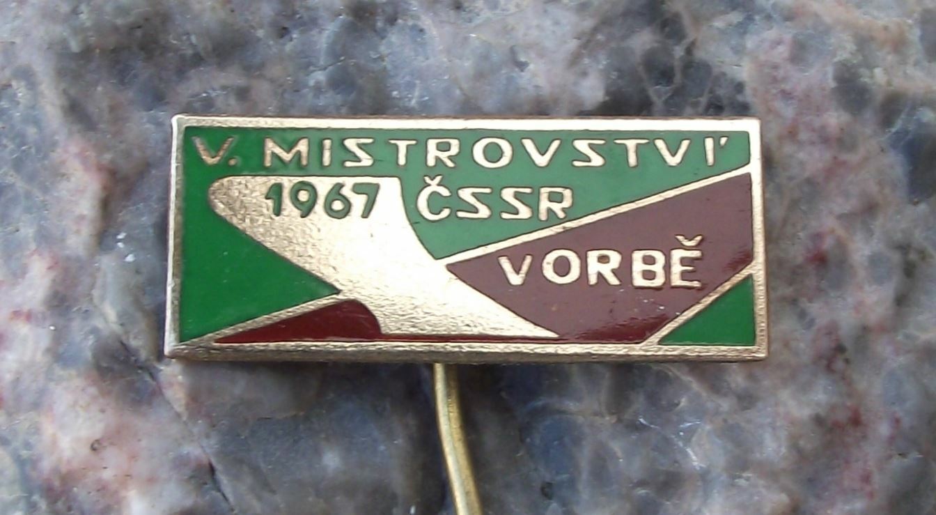 1967 National Czech Agricultural Ploughing Competition Exhibition Cup Pin Badge - Badgecrazy