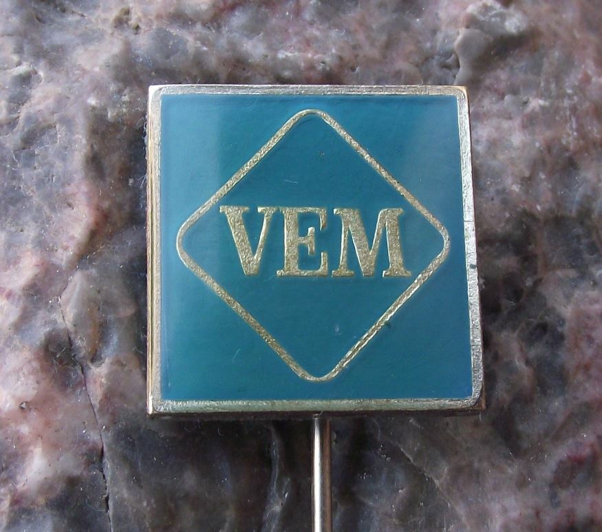 Antique Warenzeichenverband VEM Engineering Electrical East German GDR Pin Badge - Badgecrazy