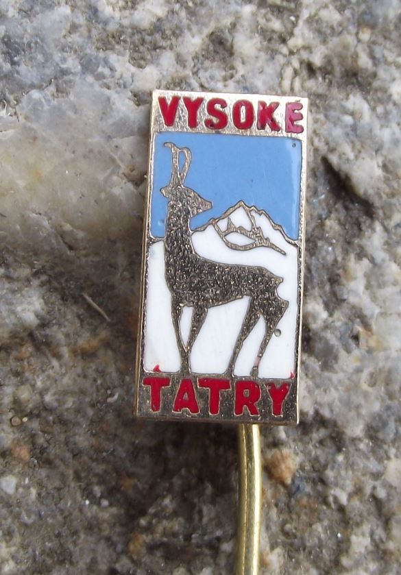 Vysoke Tatry High Tatra Mountains Chamois Deer Czech National Park Pin Badge