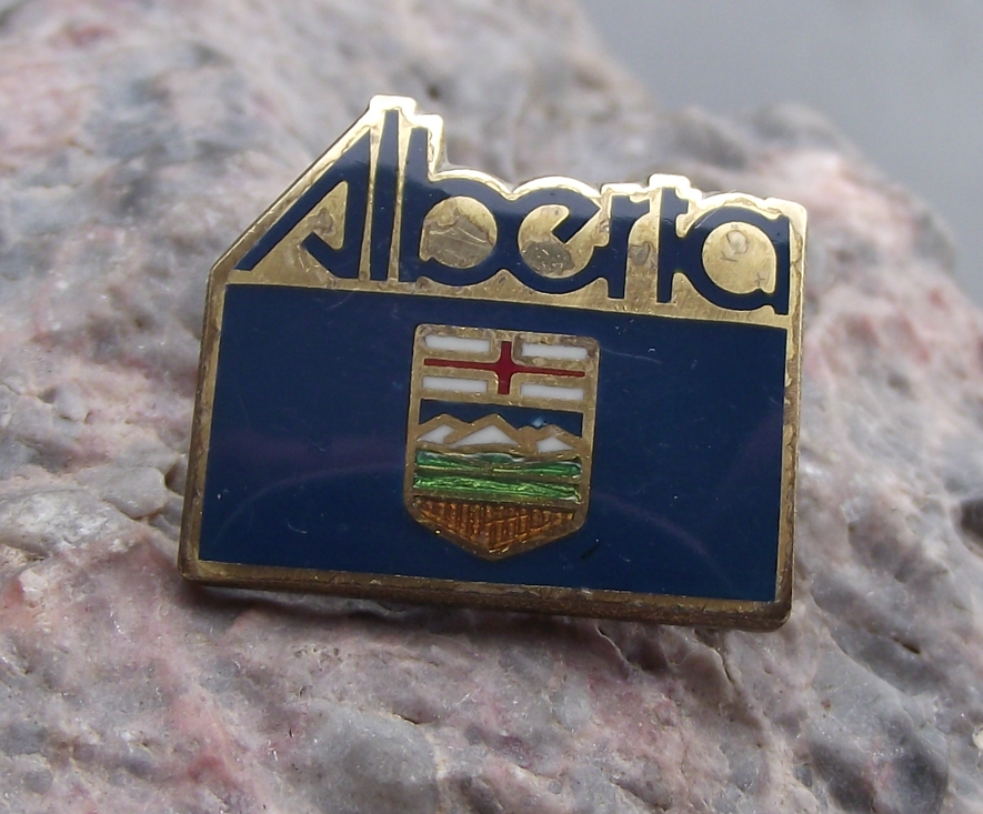 Alberta Province Western Canada State Flag Travel Souvenir Hat Pin Badge - Badgecrazy