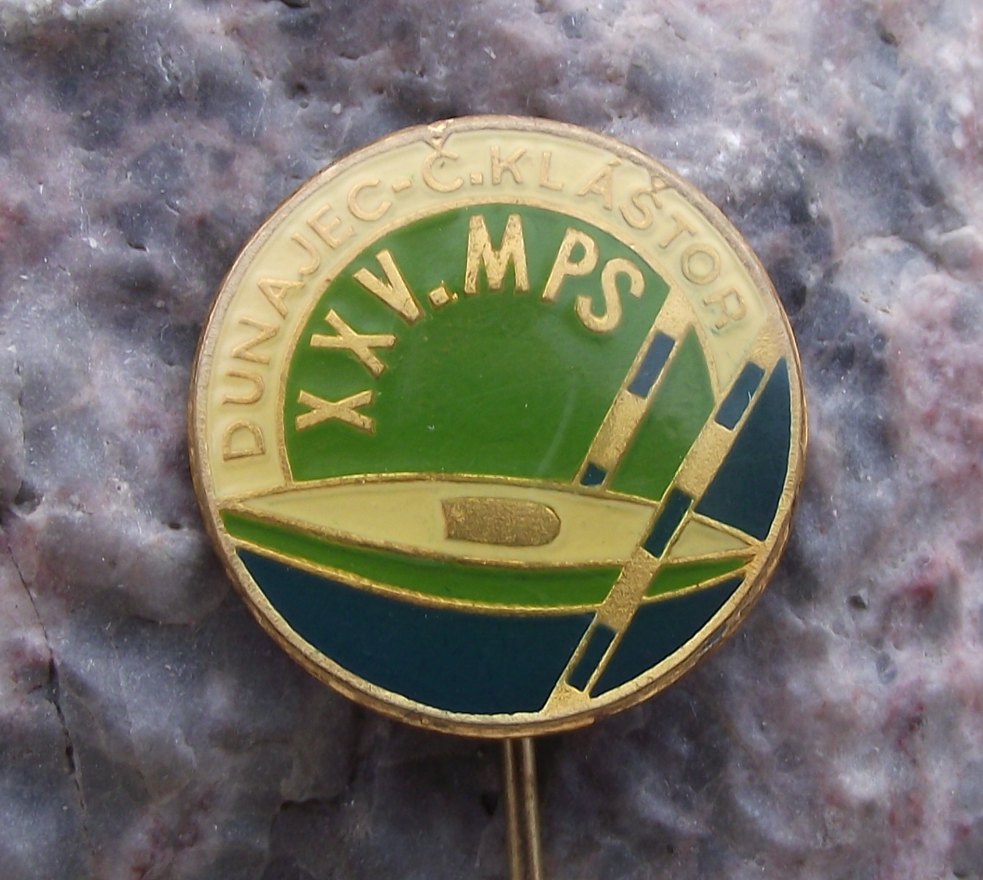 1978 International Canoe Kayak Whitewater Slalom Championships MPS Pin Badge - Badgecrazy