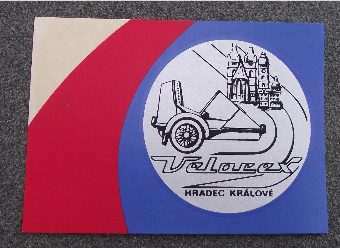 1986 Velorex Motorbike Sidecar and Microcars 50th Anniversary Decal Sticker - Badgecrazy