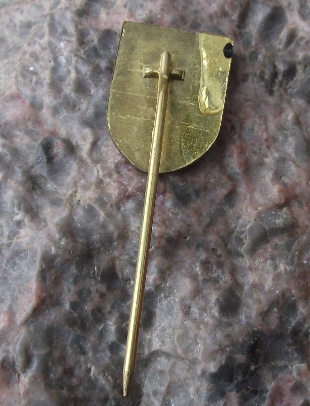 Antique Velky Krtis Slovakia Heraldic Crest Coat of Arms Souvenier Pin Badge - Badgecrazy
