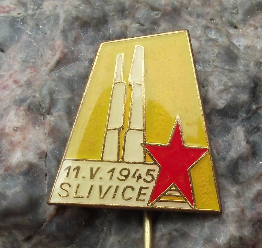 Antique Battle of Slivice Last WW2 Major Czechoslovakia Conflict Pin Badge - Badgecrazy