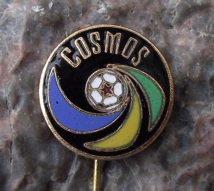 Vintage Cosmos New York USA Pele Football Club Supporters Soccer Pin Badge - Badgecrazy