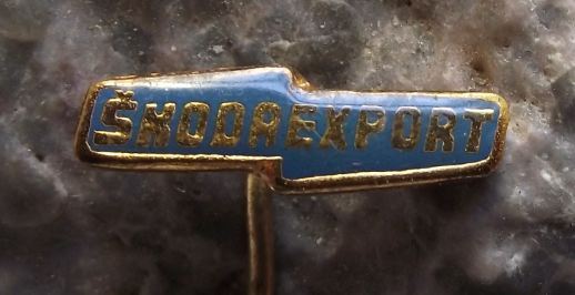 Skoda Export Vehicle Car & Engineering Products Advertising Pin Badge Logo - Badgecrazy