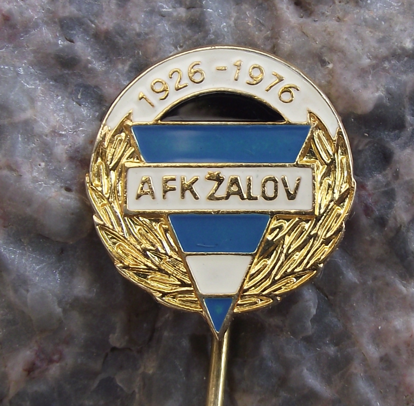 1976 AFK Zalov 50th Anniversary Czech Football Soccer Club Fan Logo Pin Badge - Badgecrazy