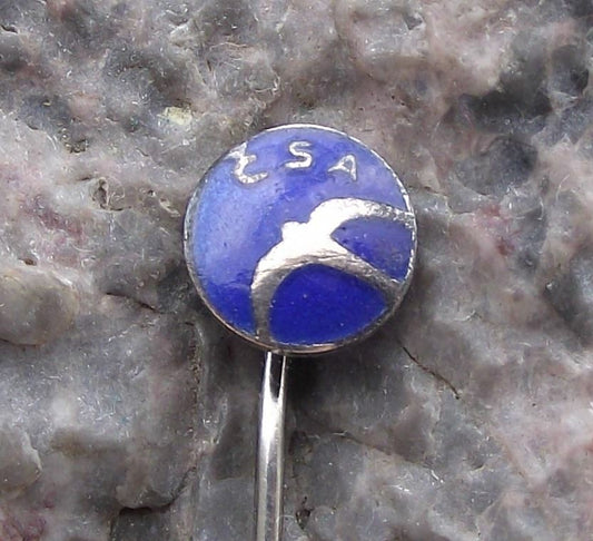 Vintage CSA Czech Airlines Swallow Motif Airliner Aircraft Crest Logo Pin Badge - Badgecrazy