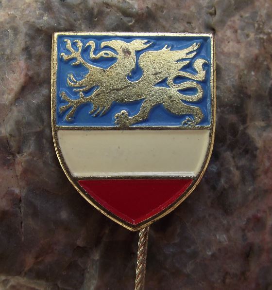 Rostock City Baltic Sea Dragon Shield Official Heraldic Coat of Arms Pin Badge - Badgecrazy