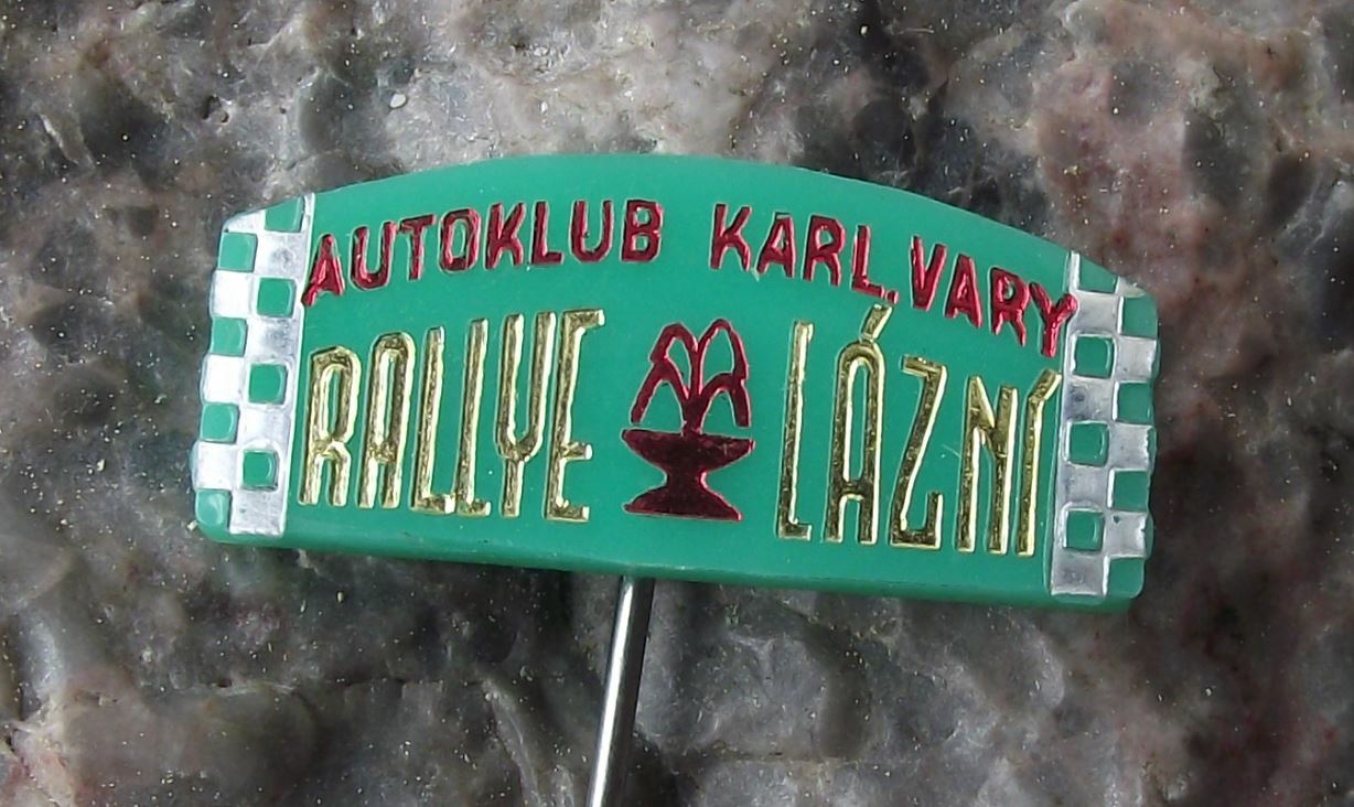 1970s Rallye Lazni Rally Czech Spa Historic Veteran Vintage Car Race Pin Badge - Badgecrazy