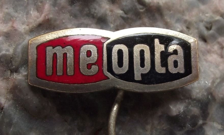 Vintage Meopta Stereo Logo Photographic Camera Optical Firm Pin Badge - Badgecrazy