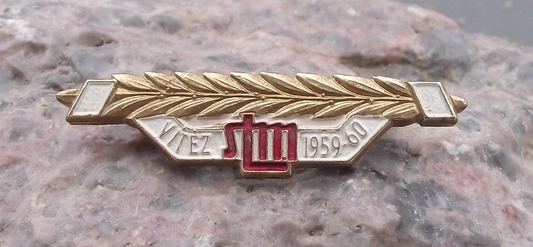1959 STM Czechoslovakia Youth Creativity Competition Winners Award Pin Badge - Badgecrazy