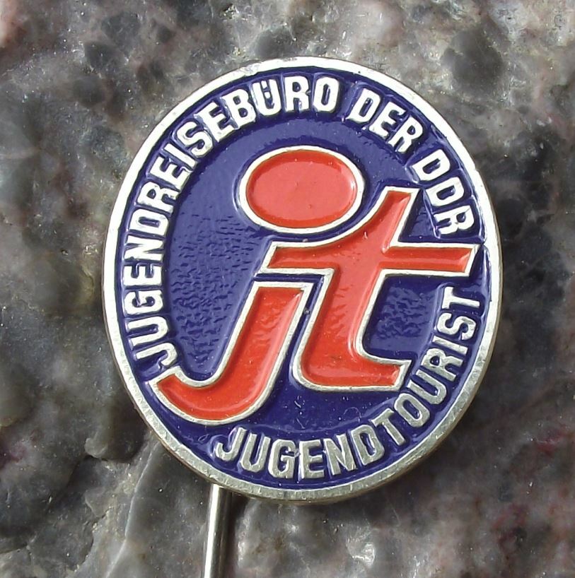 Antique Jungendreiseburo Youth Travel Agent East Germany DDR Tourism Pin Badge - Badgecrazy