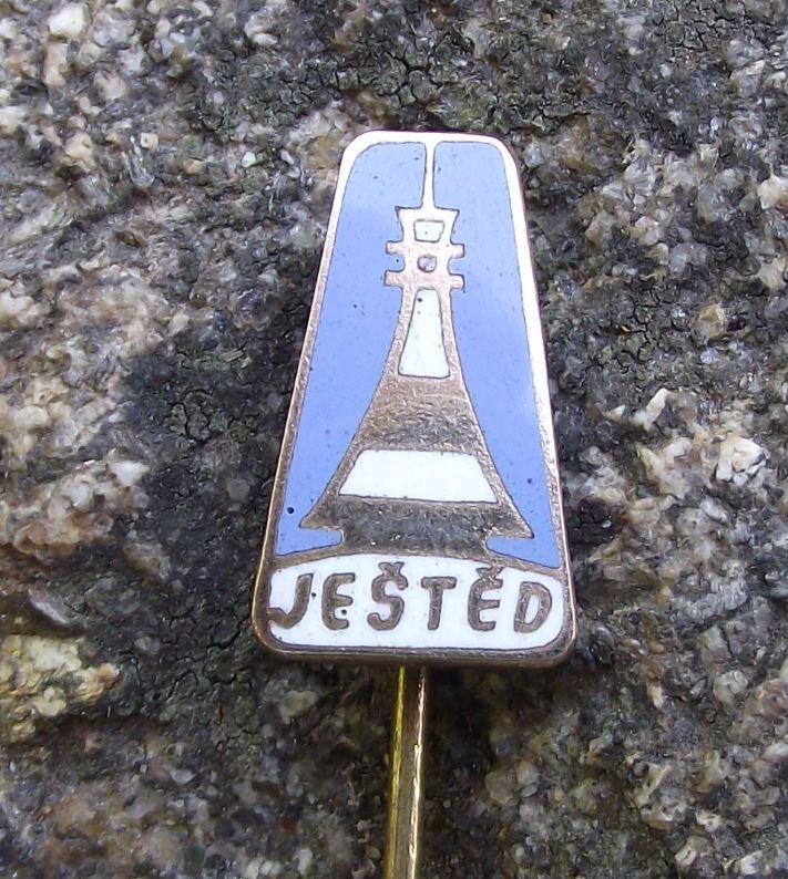 Jested Liberec Czech Mountain 1012m Alpine TV Mast Hotel Tourist Pin Badge - Badgecrazy