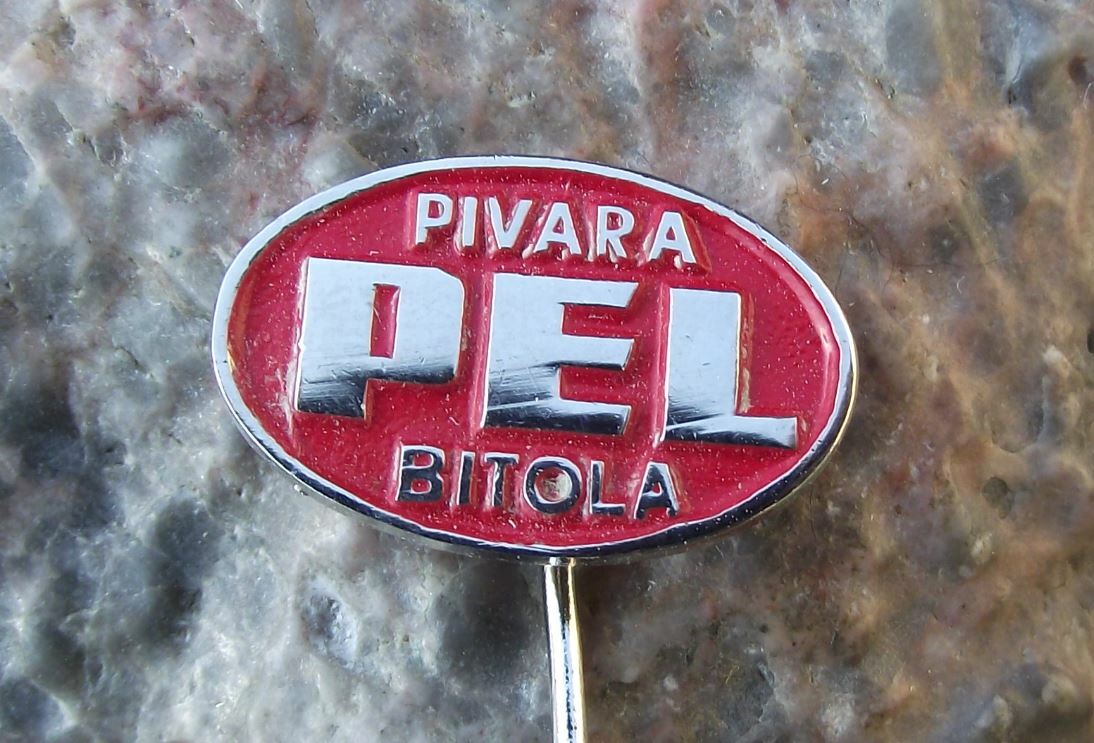 Antique Pivara Pel Bitola Macedonia Lager Beer Brewery Advertising Pin Badge - Badgecrazy
