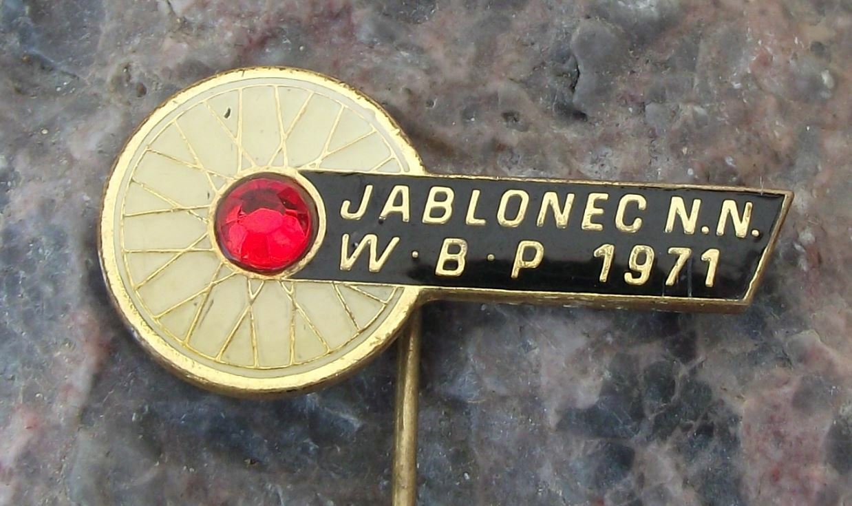 1971 WBP Berlin Warsaw Prague Peace Race Cycling Jablonec nad Nisou Pin Badge - Badgecrazy