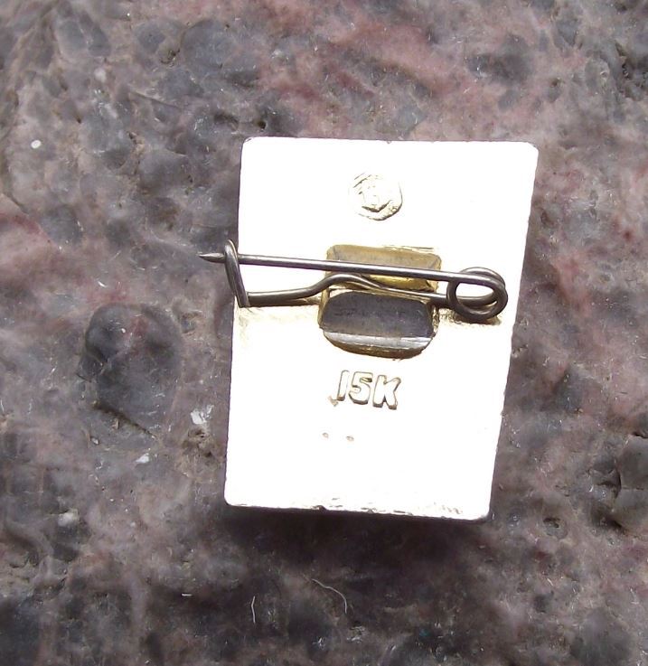 Antique Lenin Russian Soviet Union Communist Politician Molten Lava Pin Badge - Badgecrazy