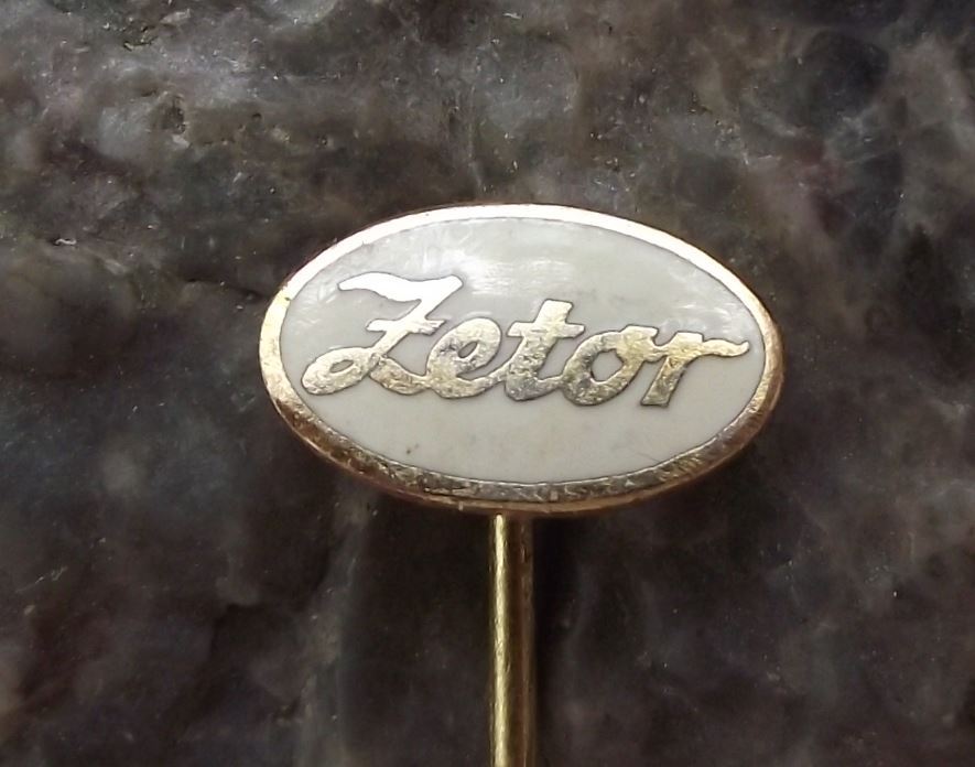 Oval Zetor Tractor Farming Farm Agricultural Machines Advertising Pin Badge - Badgecrazy