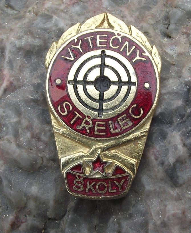 Antique Military Reserve Gun Shooting Marksman Training School Award Pin Badge - Badgecrazy