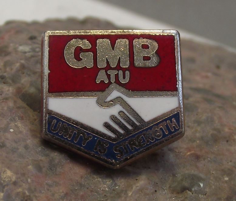 Antique GMB General Trade Union Association Unity is Strength Members Pin Badge - Badgecrazy