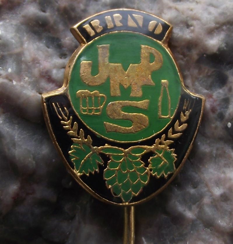 Vintage JMPS South Moravian Breweries of Czechoslovakia Beer Lager Pin Badge - Badgecrazy