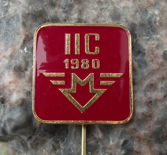 1980 Prague Metro Line C Phase II Extension Underground Railway Train Pin Badge