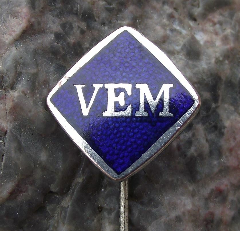Antique Warenzeichenverband VEM Engineering Electrical East German DDR Pin Badge - Badgecrazy