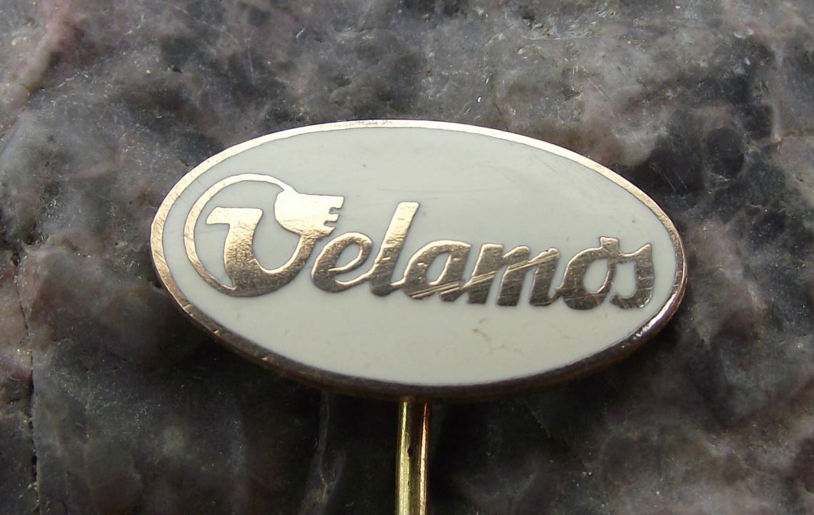 Vintage Velamos Bicycle Motorbike Works Oval Logo Cycle Bike Cycling Pin Badge - Badgecrazy