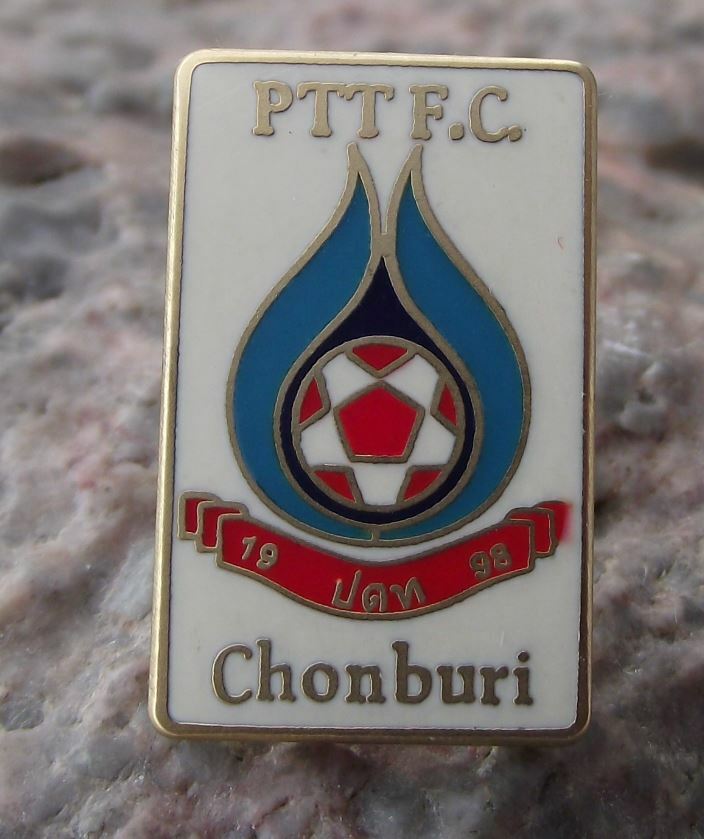 Rare PTT Rayong F C Petrol Football Club Thai Thailand Soccer Tie Pin Badge - Badgecrazy