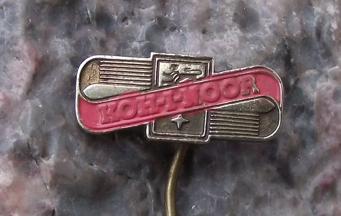 Vintage Koh-i-noor Koh I Nor Hardtmuth Art Writing Supplies Company Pin Badge - Badgecrazy