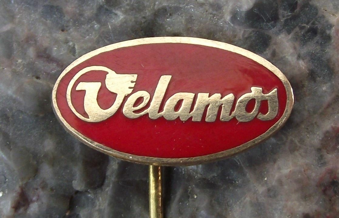 Vintage Velamos Bicycle Motorbike Works Oval Logo Cycle Bike Cycling Pin Badge - Badgecrazy