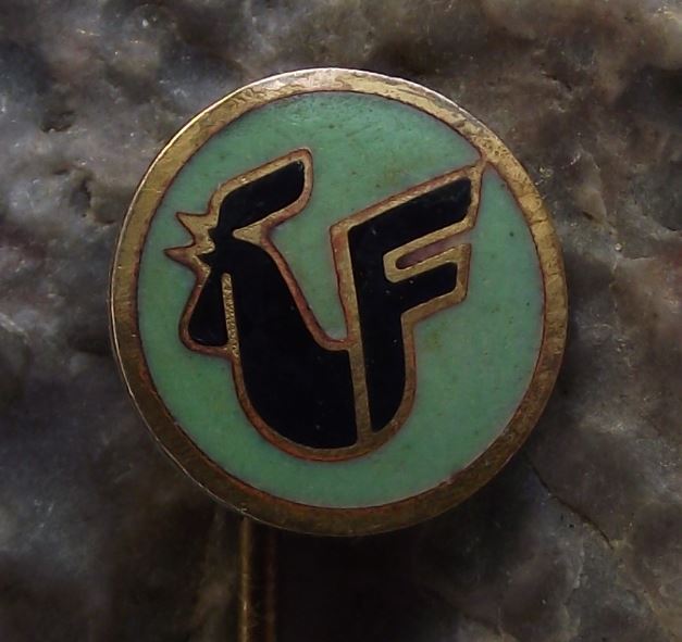 Antique Black Chicken Rooster Crowing Cockerel Farm Keeper Farmer Pin Badge - Badgecrazy