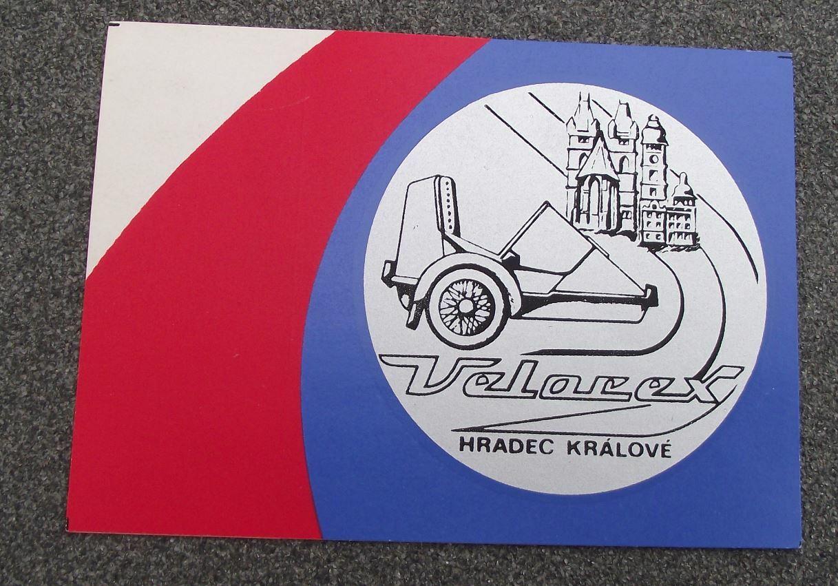 1986 Velorex Motorbike Sidecar and Microcars 50th Anniversary Decal Sticker - Badgecrazy