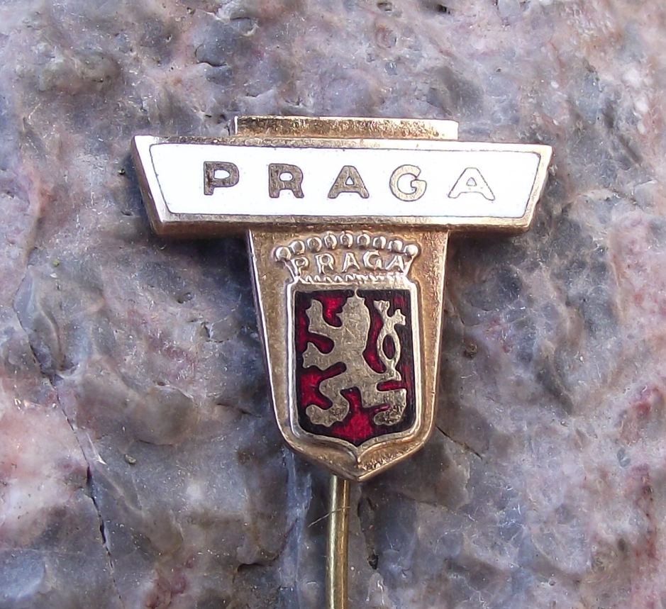 Vintage Praga Czech Veteran Car Bus Truck Panzer Tank Firm Lion Logo Pin Badge - Badgecrazy