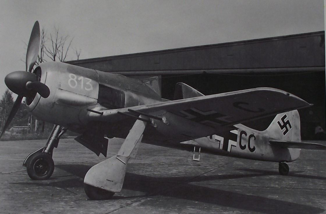 1974 Focke Wulf Fw 190 A-6 Luftwaffe WWII Fighter Aircraft Photographic Plate - Badgecrazy