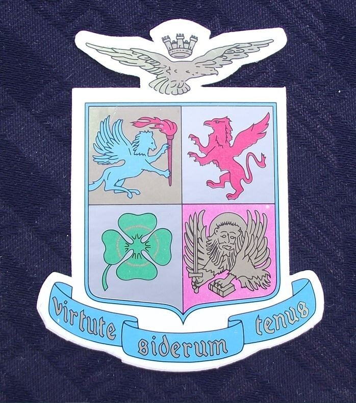 Vintage virtute siderum tenus Italian Air Force Motto Logo Sticker Decal - Badgecrazy