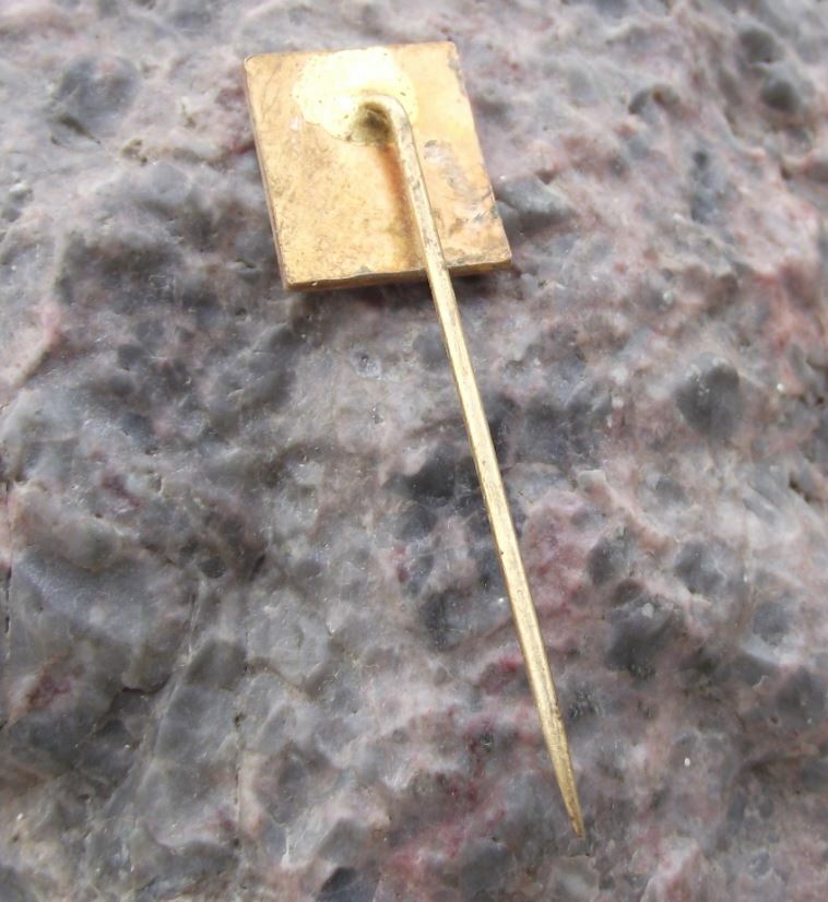 Antique Okor Czech Village Castle Ruins Prague Tourist Souvenier Pin Badge - Badgecrazy