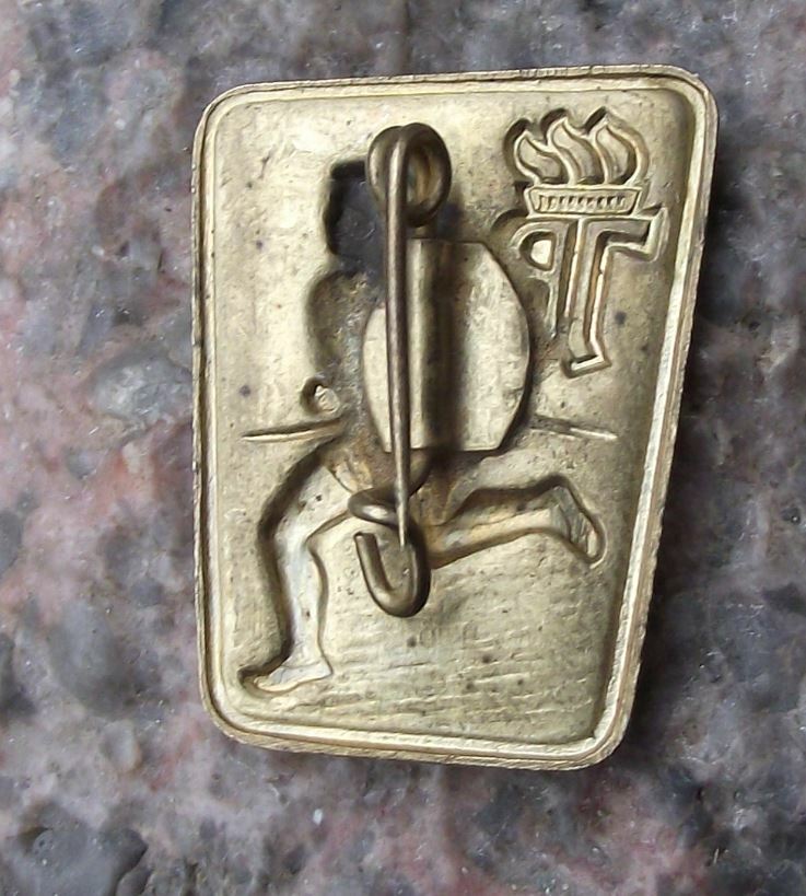 Vintage Thalmann Pioneer Organisation German Youth Running DDR Award Pin Badge - Badgecrazy