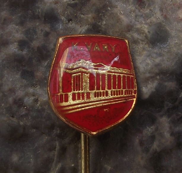 Karlovy Vary Carlsbad Natural Healing Water Springs Colonnade Pin Badge - Badgecrazy