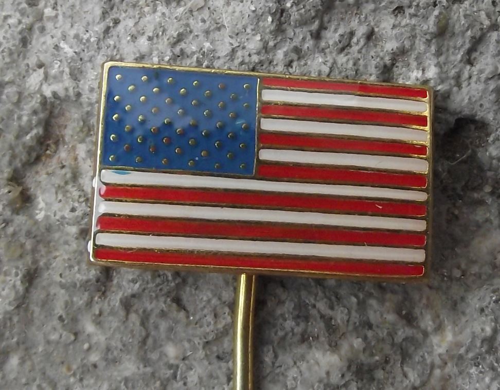 Stars and Stripes American USA United States National America Flag Pin Badge - Badgecrazy