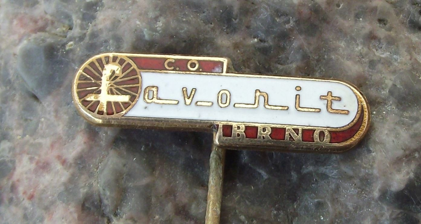 Antique Favorit Brno Bike Racing Touring Bicycles Bike Maker Cycling Pin Badge - Badgecrazy