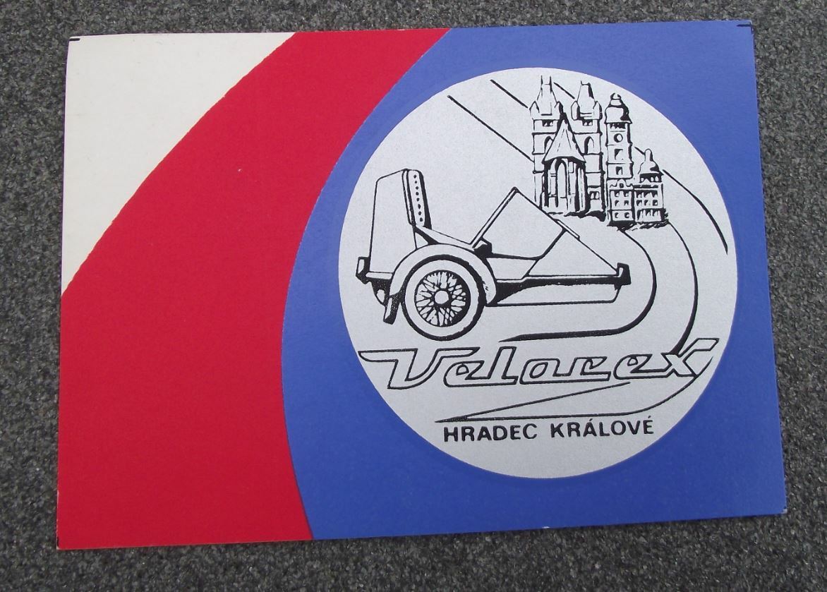 1986 Velorex Motorbike Sidecar and Microcars 50th Anniversary Decal Sticker - Badgecrazy