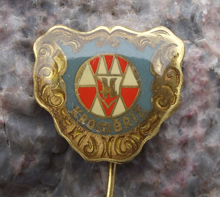 Kromeriz Kremsier Crest City Coat of Arms Heraldic Shield Souvenier Pin Badge - Badgecrazy