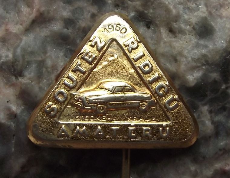 1960 Skoda Amateur Driving Competition Classic Felicia Octavia Car Pin Badge - Badgecrazy