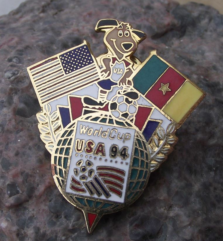 1994 Fifa World Cup USA 94 United States Soccer Football Cameroon Tie Pin Badge - Badgecrazy