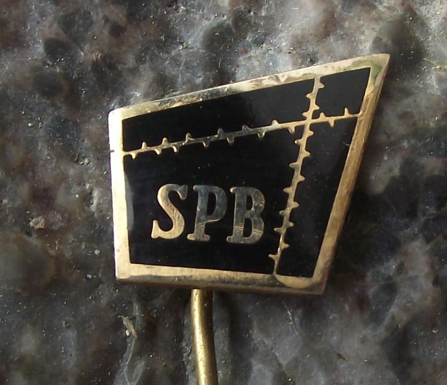 Antique SPB Anti Fascist Fighters Antifascist Union Barbed Wire Prison Pin Badge - Badgecrazy