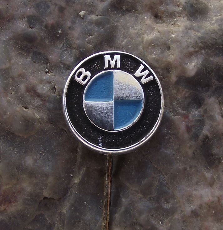 Vintage BMW German Automobile Series Motors Logo Car Advertising Pin Badge - Badgecrazy