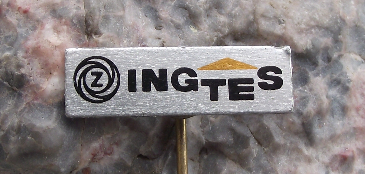 Vintage CZ weapons Czechoslovakia Ingtes Logo Pin Badge - Badgecrazy